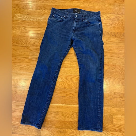 7 for all Mankind Men’s Luxe Performance Slimmy Denim Jeans - Picture 1 of 3